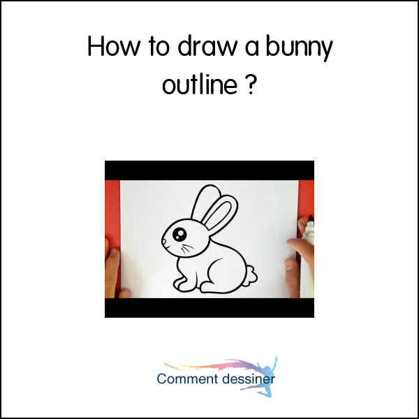 How to draw a bunny outline